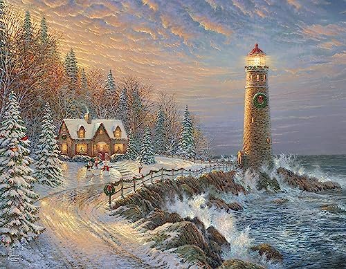 Ceaco - Thomas Kinkade Holiday Collection #5 - 4 in 1 Multipack - (4) 500 Piece Jigsaw Puzzles