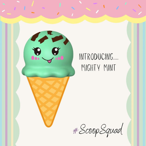 2 Pack Scoop Squad Squishy Ice Cream Scoops- Jiminy and Mighty