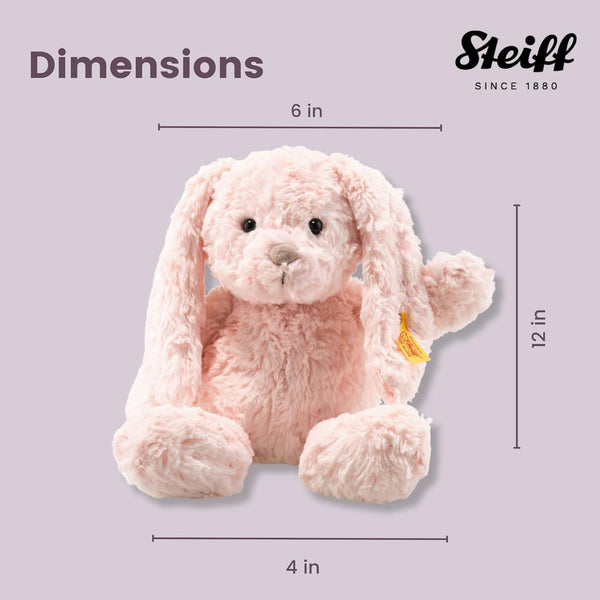 Steiff Tilda Rabbit: Premium Stuffed Animal (Pink, 12"), Soft & Cuddly Plush Toy for Kids