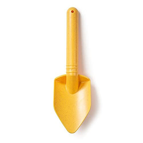 Bigjigs Toys Eco Spade for Kids (Honey Yellow) - 20.5cm Wheat Fibre Toy Spade, Quality Sand Toys, Holiday Toys for Toddlers, Sand Shovels