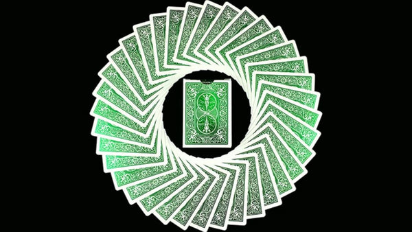 Bicycle MetalLuxe Emerald Playing Cards Limited Edition by JOKARTE, Premium USPCC Poker Size Deck with Real Metal Foil, Black Embossed Box, Collectible Card Deck for Magic, Poker, Games and Display
