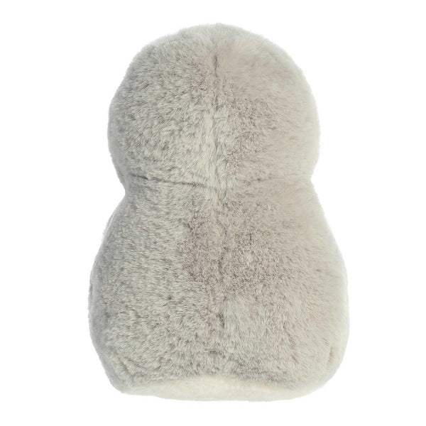 Aurora® Festive Pompom Penguin™ Pompom™ with Stocking Stuffed Animal - Vibrant Companions - Endless Fun - Gray 8 Inches