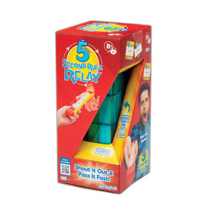 5 Second Rule Relay - Family Party Game - Electronic Relay Baton - Shout It Out & Pass It Fast! - for 2 or More Players, for Kids Ages 8 and Up