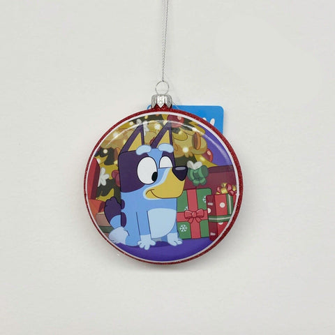 Kurt S. Adler Bluey Disc Ornament, Decorated Christmas Tree With Presents