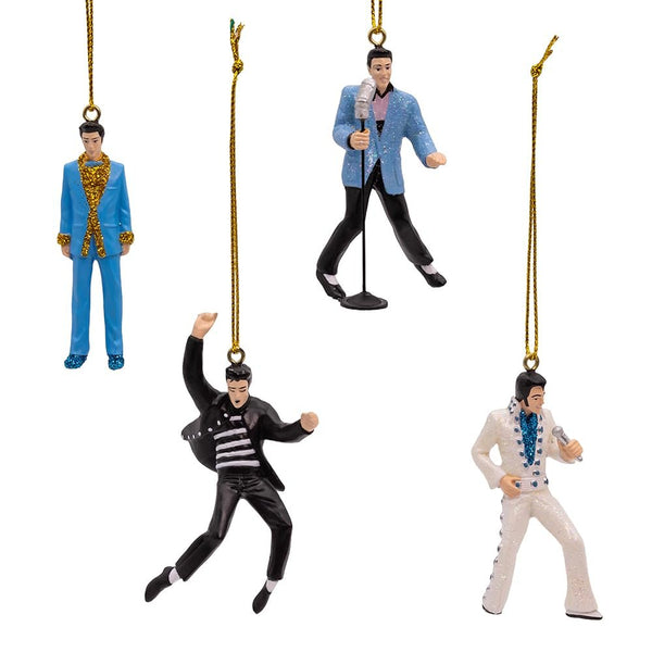 Kurt Adler 4pc Elvis Presley? Miniature Ornaments