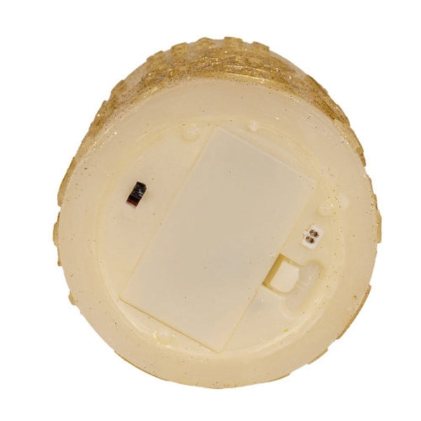 Kurt Adler 5-Inch Gold Flicker Flame Battery-Operated Candle, Multi, JEL0947