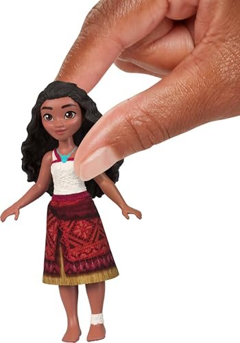 Mattel Disney Moana 2 Toys, Moana & Maui Ocean Adventures 2-Pack with 2 Small Dolls & Hook Accessory, Inspired by The Movie