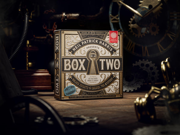 theory11 Box TWO by Neil Patrick Harris - A Thrilling New Adventure in the Best-Selling Series - Filled with Puzzles, Riddles, Secrets and Surprises - 1 Player Ages 14+