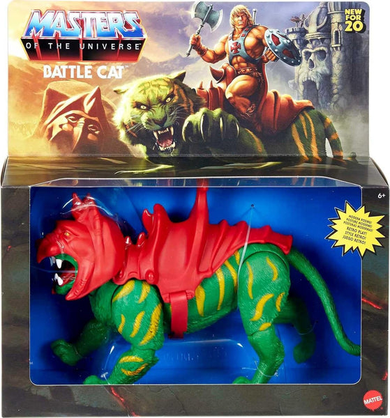 Masters of the Universe Origins Battle Cat 6.75-in Action Figure, He-Man's Loyal Tiger-like Eternian Creature for MOTU Storytelling Play and Display with Origins 5.5-in Figures, Gift for Kids Age 6+