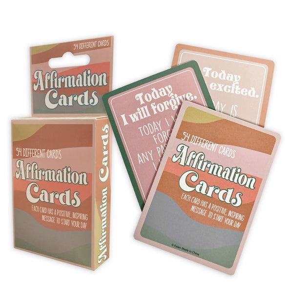 Kalan Affirmations Cards for Mind, Body, and Spirit: 54 Inspirational Quote and Mantra Cards in English for Self-Reflection, Empowerment and Stress Relief