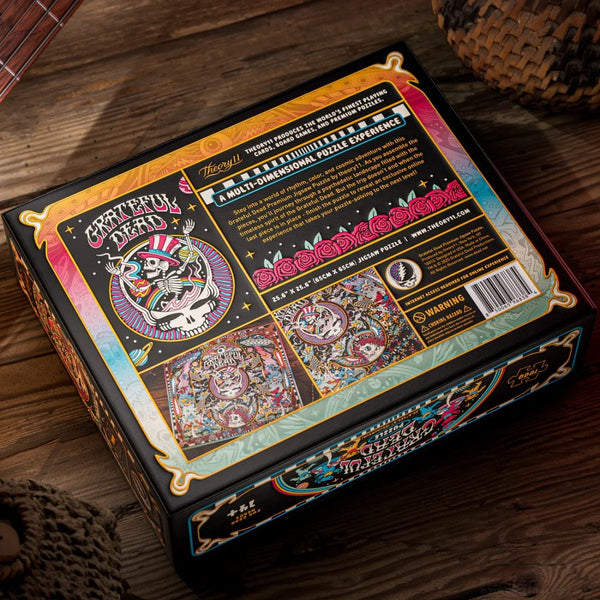 theory11 Grateful Dead Jigsaw Puzzle - For Dead Heads - Officially Licensed 1,000 Piece Intermediate Puzzle for Ages 14+
