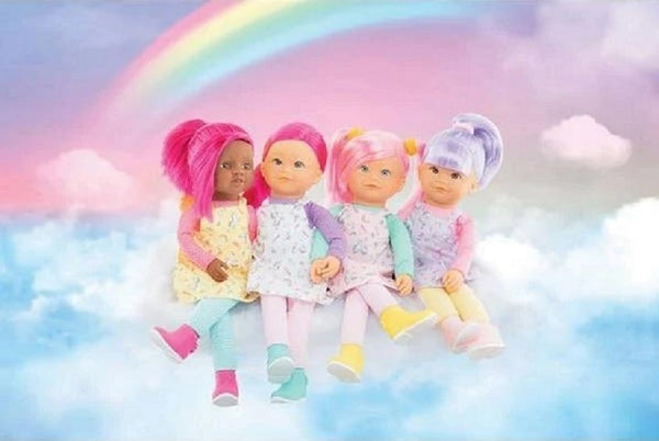 Corolle Rainbow Doll Céléna Soft Body Rag Doll - Easy-to-Style Long, Silky Hair, Vanilla-Scented, 16 Inches