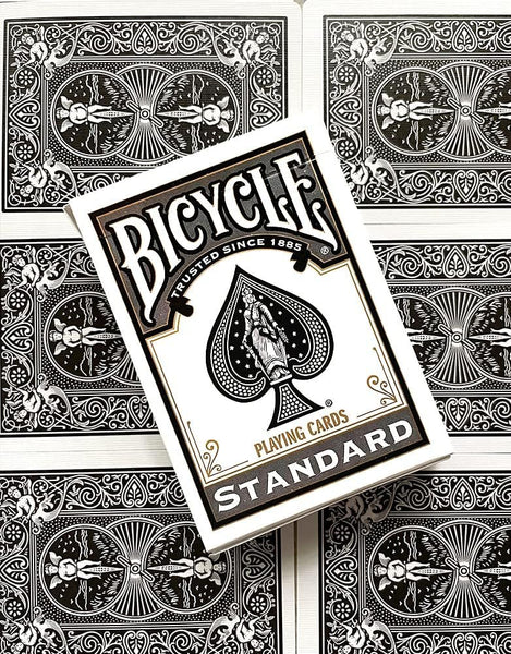 Bicycle Rider Back Black Playing Cards, Poker Size Standard Index, 1 Deck