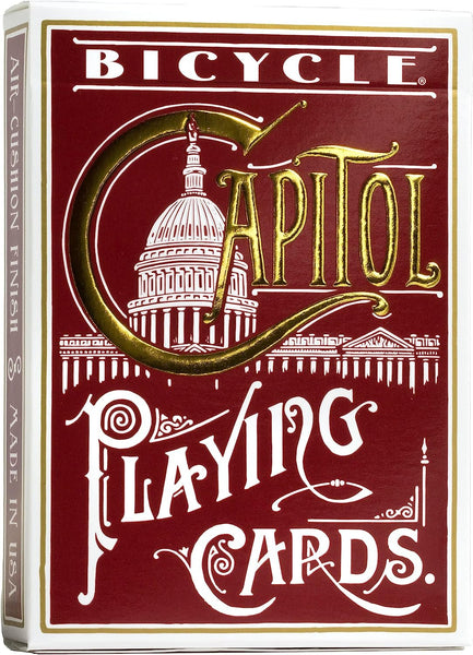 Bicycle Capitol Playing Cards - Blue or Red (packaging may vary), Poker Size Standard Index