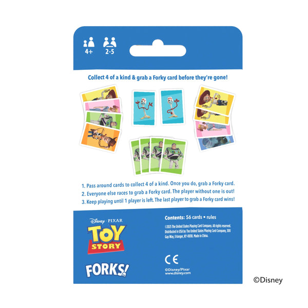 Bicycle Disney Games Bundle: 3 in 1 Mickey Card Games, 3 in 1 Pixar Card Games, and Disney Pixar Forks: Plays Like Spoons, Includes 7 Different Games