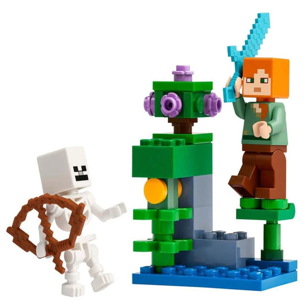 LEGO Minecraft Alex and Skeleton Cave Mini Set LEGO Minecraft The Lush Cave Fight 30705