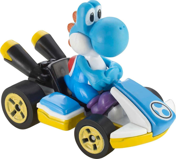 Hot Wheels Mario Kart Die-Cast Vehicle 4-Pack (GXX98), Collectible Set of 4 Fan-Favorite Characters includes First-Appearance Diddy Kong in Mach 8