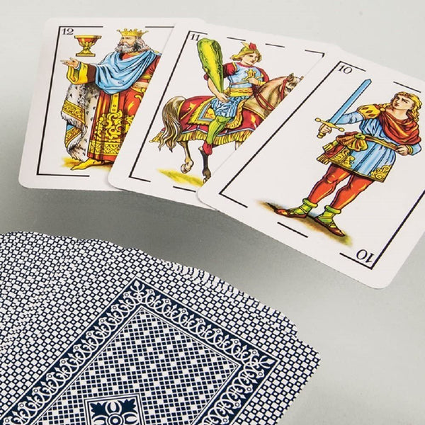 Heraclio Fournier No. 1 Spanish Playing Cards, 12 Deck Set, 40-Card Baraja Española for Mus, Brisca, Tute, Games & Collectors (6 Blue & 6 Red Decks)