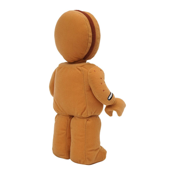 Lego Minifigure Gingerbread Man 12" Plush Character - Soft Holiday Collectible Toy, Brown Christmas Minifig Plush, Kids & Adult Gift