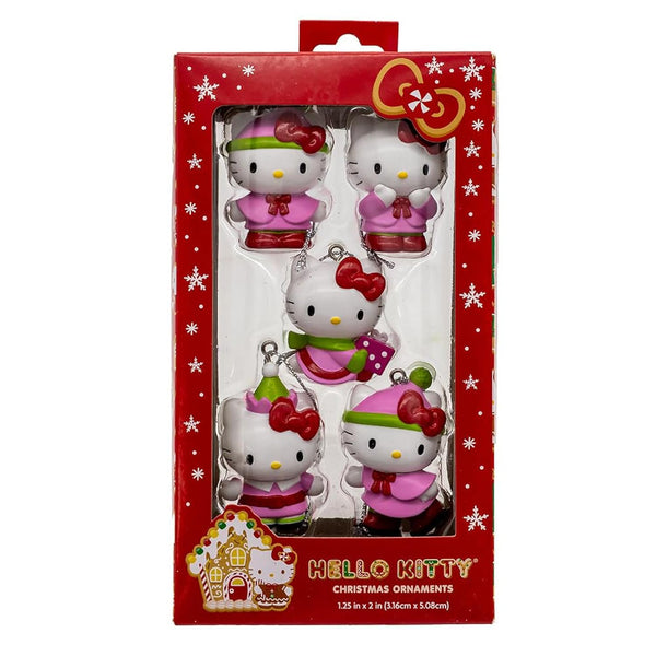 Kurt Adler 5-piece Set of Hello Kitty™ Miniature Ornaments