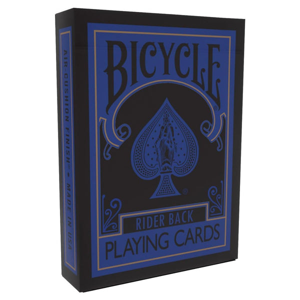 Bicycle Reverse Playing Cards (Blue & Black) - Black Reversed Back USPCC Premium Deck for Magicians, Cardists & Collectors