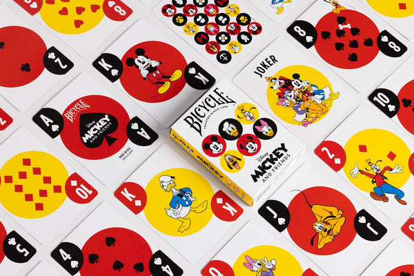 Bicycle Disney Mickey and Friends Playing Cards, Poler Size Standard Index
