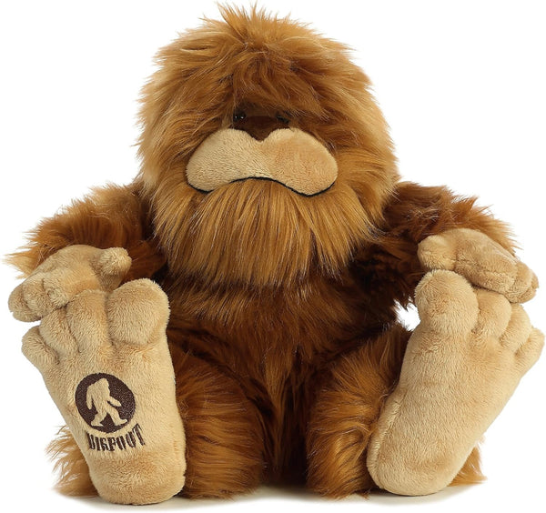 Aurora® Mysterious Fantasy Big Foot Stuffed Animal - Mythical Charm - Imaginative Adventures - Brown 12.5 Inches