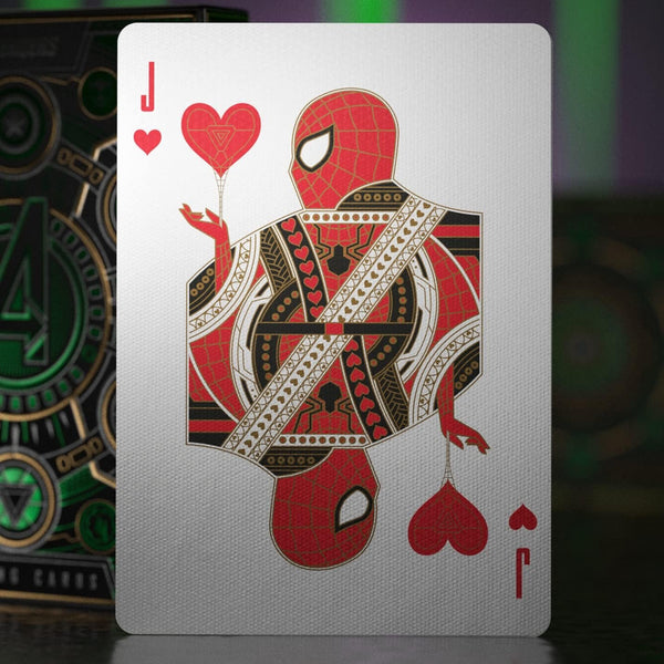 theory11 Avengers Red Edition Premium Playing Cards - Marvel Studios' The Infinity Saga Deck