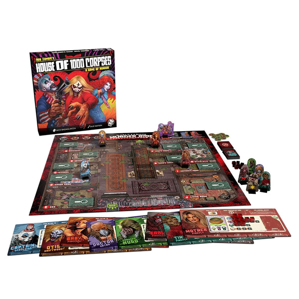 Trick Or Treat Studios Rob Zombie's House of 1000 Corpses Board Game - Horror Co-Op Tabletop Game for 1-4 Players, Ages 14+
