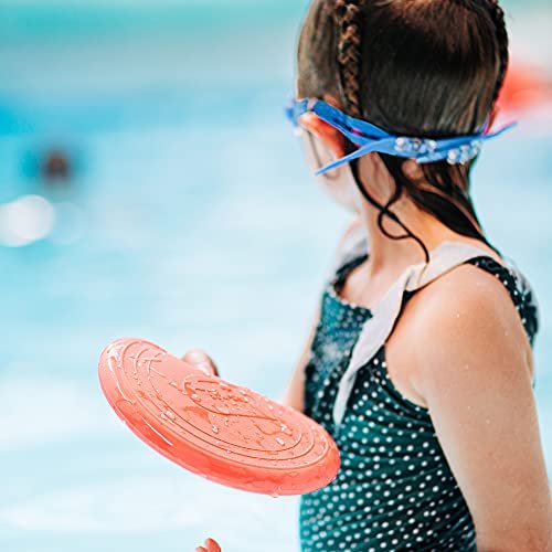 Bigjigs Toys Frisbee Flying Disc (Coral Pink) - Silicone Frisbee for Kids, Quality Flying Saucers, Beach Toys & Garden Toys, Holiday Toys for Toddlers
