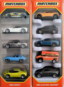 Hot Wheels Matchbox 5 Packs 10 Car Bundle Set