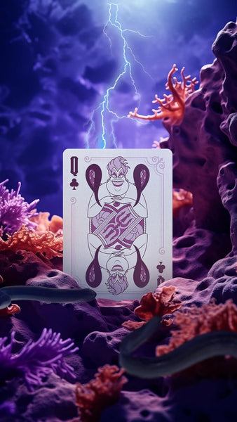 Bicycle Disney Villains Playing Cards - Features 12 Disney Villains Including Scar, Maleficent, Ursula, and More - Green or Purple Playing Cards (Colors May Vary)