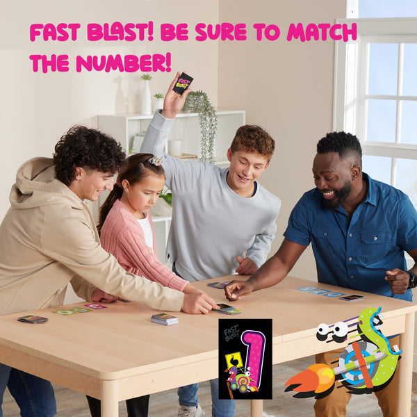 PlayMonster Fast Blast Card Game – Quick, Fun, Fast-Paced Party Game for Kids, Teens & Family Game Night, 2-6 Players Ages 8+