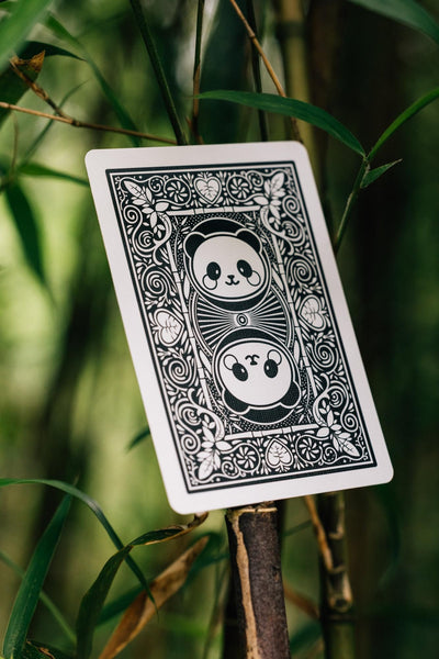 Bicycle Panda Playing Cards, Cute and Collectible Animal Deck, Poker Size Standard Index, 1 Deck
