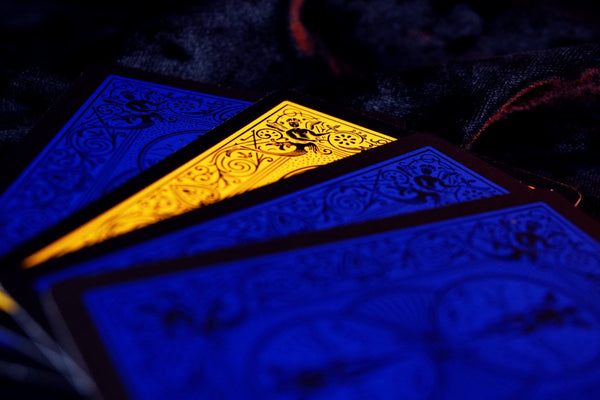 Bicycle Reverse Playing Cards (Blue & Black) - Black Reversed Back USPCC Premium Deck for Magicians, Cardists & Collectors
