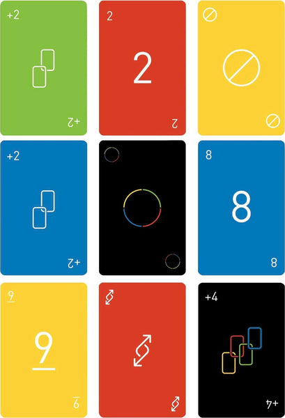 Mattel Games UNO Minimalista Card Game For Adults & Teens Featuring Designer Graphics By Warleson Oliviera, 2-10 Players Ages 7+