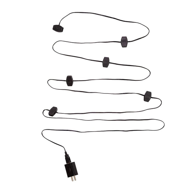 Kurt S. Adler 10-Feet USB Power Strip with 12 Outlets, 5V 2A Adapter & 40-inch Lead Wire