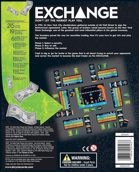Bicycle Exchange Board Game - A Light Strategy Stock Market Trading Game for Ages 10+, 3-6 Players, 35 Minutes