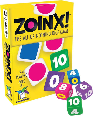 Gamewright Zoinx - The All or Nothing Dice Game Multi-colored, 5"