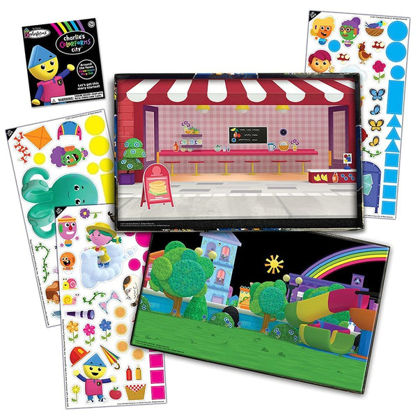 Colorforms - Picture Playset - Charlie's City - The Classic Picture Toy That Sticks Like Magic! - Ages 3+