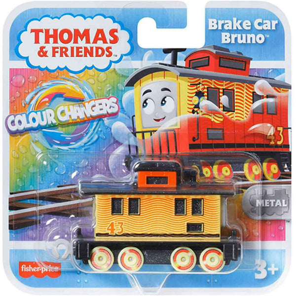 Fisher-Price Thomas & Friends Color Changers Brake Car Bruno Metal Engine Toy with Temperature-Activated Color Change