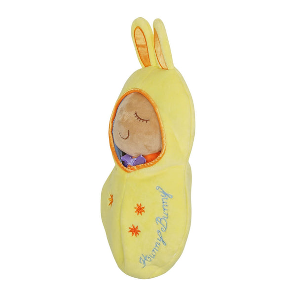 Manhattan Toy Snuggle Pod Hunny Bunny Beige First Baby Doll with Cozy Sleep Sack for Ages 6 Months and Up