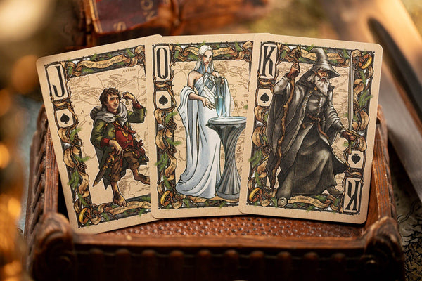 Kings Wild Project The Lord of The Rings: The Fellowship of the Ring Luxury Playing Cards, Standard Edition, Poker Size Custom Index