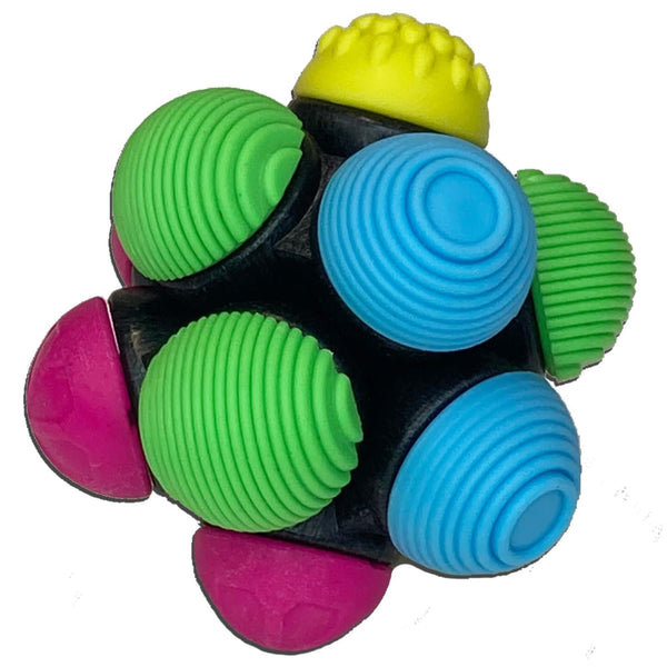 Brainwright Icosa Sensa Atomic Fidget Ball - Twist, Turn & Fidget Spinner Toy
