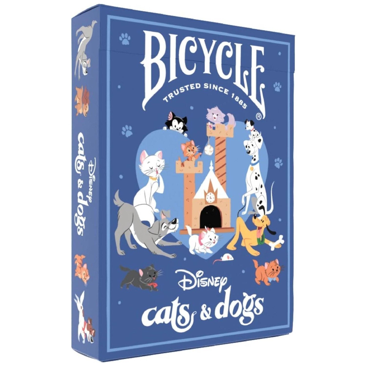 Bicycle Disney Cats and Dogs Inspired Playing Cards, Featuring Lady and The Tramp, Chesire Cat, 101 Dalmations, Yzma, and More!