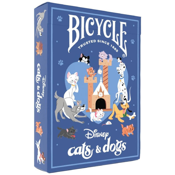 Bicycle Disney Cats and Dogs Inspired Playing Cards, Featuring Lady and The Tramp, Chesire Cat, 101 Dalmations, Yzma, and More!