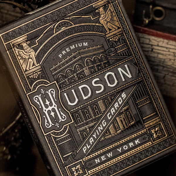 Hudson Black Playing Cards