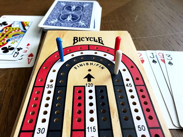 Bicycle Cribbage Board 3 Track Color Coded