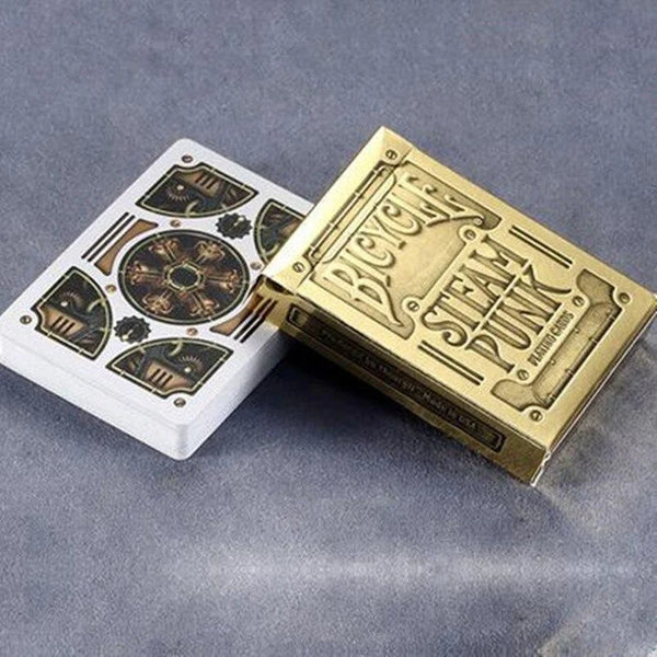 Steampunk Gold Playing Cards