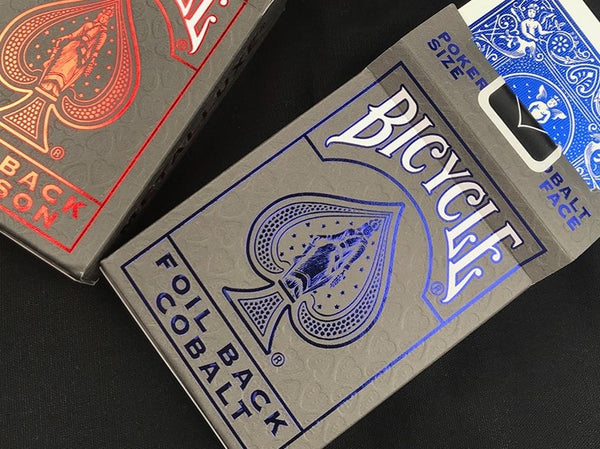 MetalLuxe Foil Back Cobalt Playing Cards